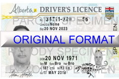 Alberta Fake ID Card Scannable With Hologram